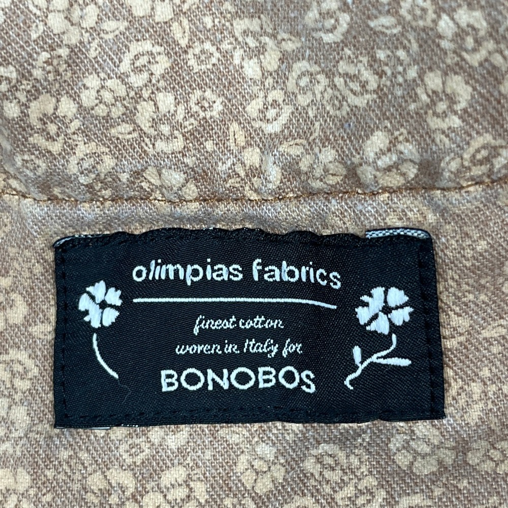 Bonobos Slim Taper Pants Jeans Mens 28x30 Brown Olimpias Italian Cotton Chinos - Picture 9 of 15